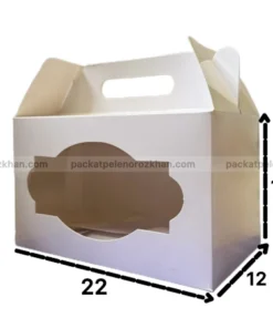 جعبه پذیرایی سفید 22 در 13 عرض 12