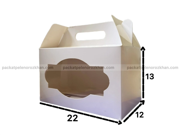 جعبه پذیرایی سفید 22 در 13 عرض 12 جعبه پذیرایی سفید 22 در 13 عرض 12